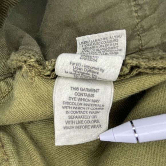 Free People High Rise Irreplaceable Shorts Women's Size 27 Army Green Denim - Picture 9 of 10